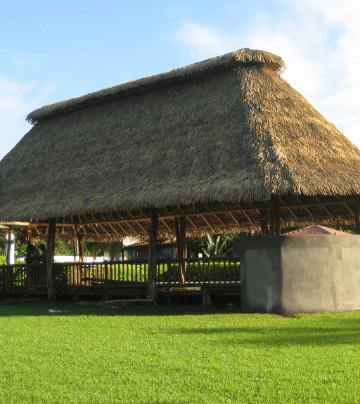 aritifical thatch roof